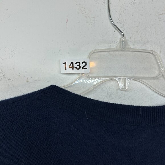 Lacoste mens sweater XS 36 BLUE vneck WOOL PREPPY EVERYDAY CASUAL ACADEMIA GATOR - Picture 11 of 12